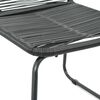 vidaXL Ensemble &agrave; manger de jardin 7 pcs PVC r&eacute;sine tress&eacute;e noir