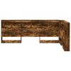 vidaXL T&ecirc;te de lit de rangement Ch&ecirc;ne fum&eacute; 120 cm Bois d'ing&eacute;nierie