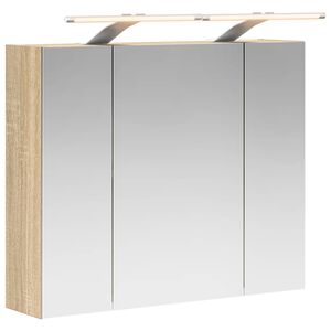 vidaXL Armoire Miroir de Salle de Bain Ch&ecirc;ne Sonoma 60 x 14,5 x 50 cm