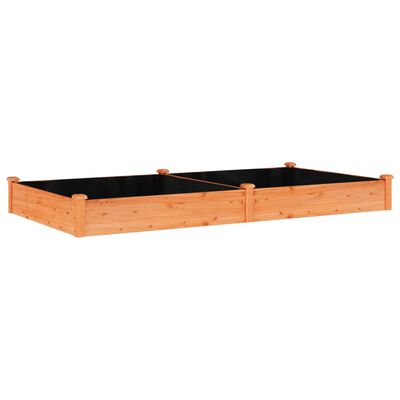 vidaXL Lit surélevé de jardin doublure 240x120x25 cm bois massif sapin