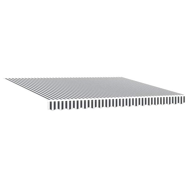 vidaXL Auvent manuel r&eacute;tractable anthracite et blanc 400x300 cm