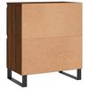 vidaXL Buffets 2 pcs ch&ecirc;ne marron bois d'ing&eacute;nierie