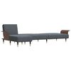 vidaXL Canap&eacute;-lit en forme de L gris 279x140x70 cm velours