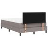 vidaXL Lit &agrave; ressorts avec matelas Taupe 120 x 200 cm tissu