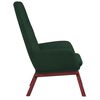 vidaXL Chaise de relaxation Vert foncé Tissu