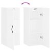 vidaXL Armoire murale blanc 34,5x34x90 cm bois d'ing&eacute;nierie
