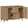 vidaXL Buffet ch&ecirc;ne artisanal 102x35x70 cm bois d'ing&eacute;nierie