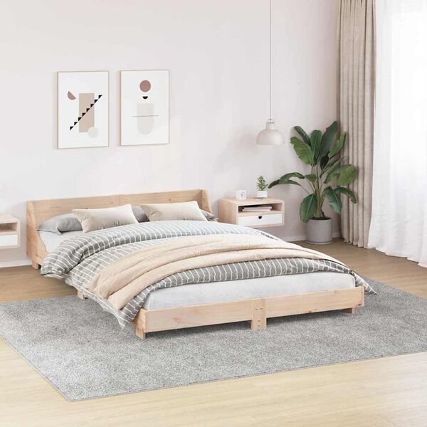 vidaXL Tapis Shaggy Anti-d&eacute;rapant Gris 240 x 340 cm PP
