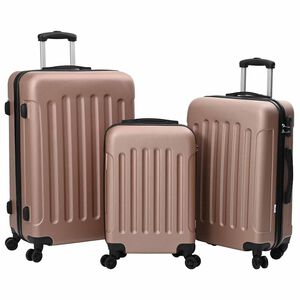 vidaXL Valise 3 pcs or rose 50 x 31 x 78 cm Plastic ABS