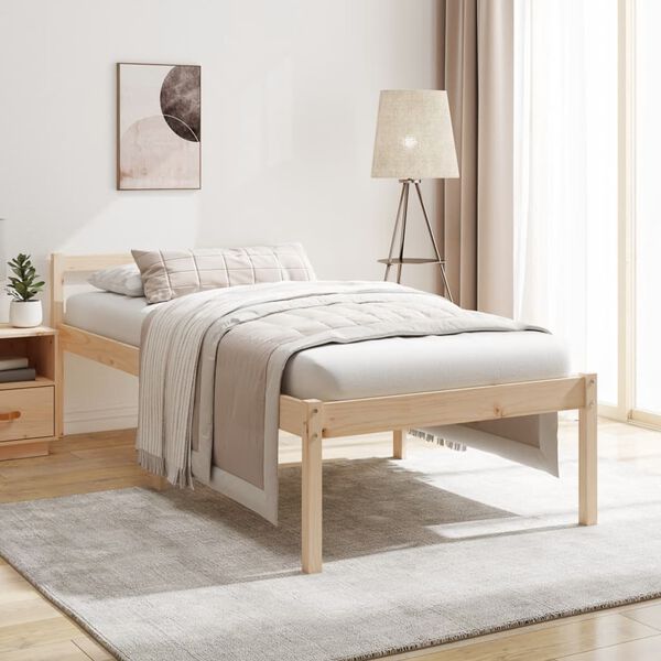 vidaXL Lit pour personne &acirc;g&eacute;e sans matelas 90x190 cm
