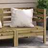 vidaXL Canap&eacute; d'angle de jardin bois de pin impr&eacute;gn&eacute;