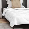 vidaXL Duvet d'&eacute;t&eacute; simple avec oreiller 2 pcs Blanc Microfibre