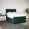vidaXL Sommier &agrave; lattes de lit et matelas Vert fonc&eacute; 140x200cm Velours