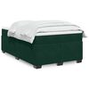 vidaXL Sommier &agrave; lattes de lit et matelas Vert fonc&eacute; 120x200cm Velours
