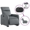 vidaXL Fauteuil inclinable &eacute;lectrique gris similicuir
