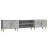 vidaXL Meuble TV gris b&eacute;ton 180x31,5x40 cm bois d'ing&eacute;nierie