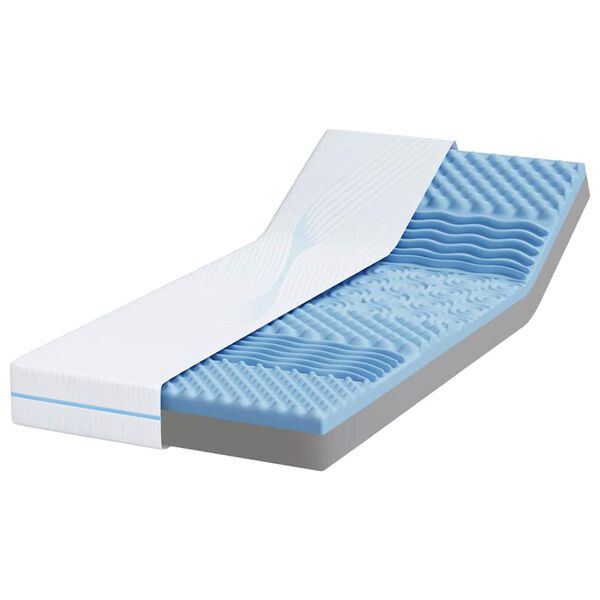 vidaXL Matelas Blanc 80 x 200 cm Tissu jacquard
