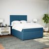 vidaXL Sommier &agrave; lattes de lit et matelas bleu 160x200 cm velours