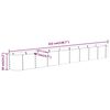vidaXL Lit sur&eacute;lev&eacute; de jardin Acier galvanis&eacute; 332x40x36 cm Vert