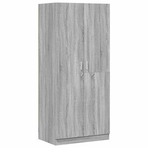 vidaXL Garde-robe Sonoma gris 80x52x180 cm Bois d'ing&eacute;nierie