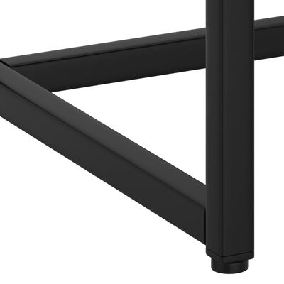 vidaXL Table console Noir 72x35x75 cm Acier