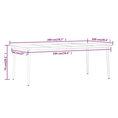 vidaXL Ensemble à manger de jardin avec coussins 7 pcs Gris