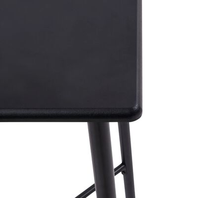vidaXL Table de bar Noir 60x60x111 cm MDF
