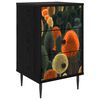 vidaXL Table de chevet ZAANDAM Ch&ecirc;ne noir 36 x 33 x 61 cm
