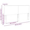 vidaXL T&ecirc;te de lit Ch&ecirc;ne Sonoma 200 cm Bois d'ing&eacute;nierie