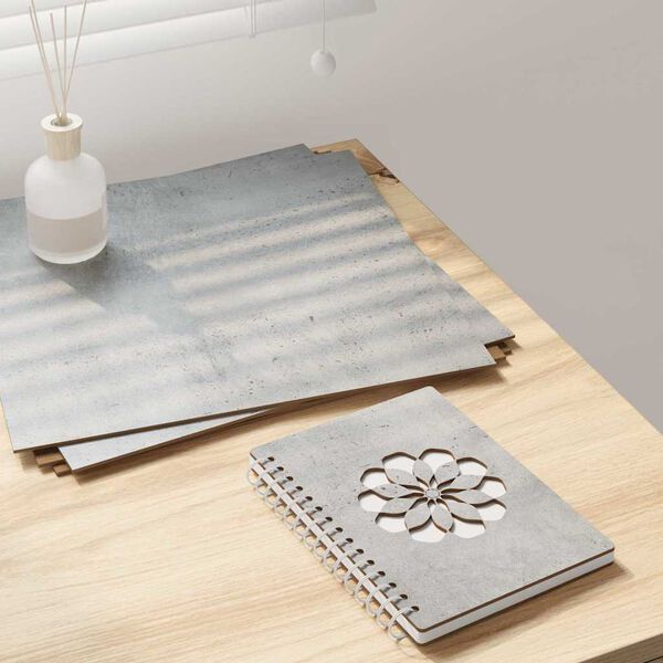 vidaXL Panneaux d&eacute;coratifs 50 pcs Gris b&eacute;ton 30 x 30 x 0,27 cm
