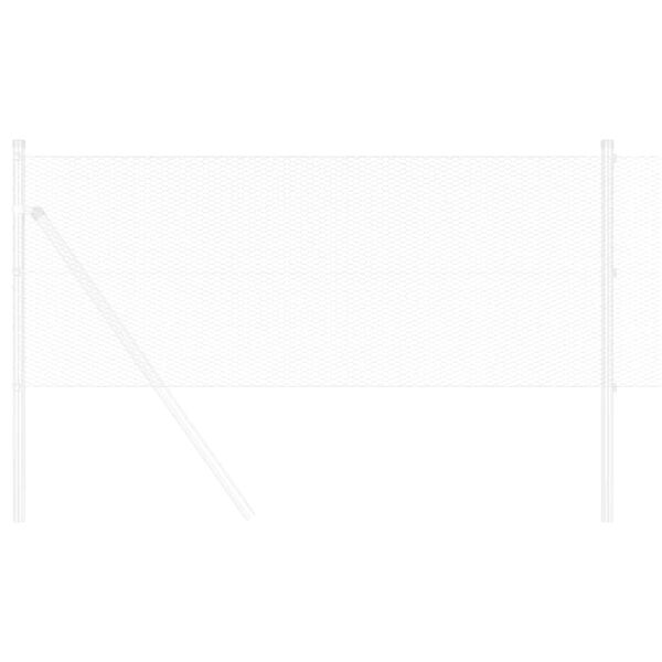 vidaXL Clôture hexagonale Argenté 0,8 x 25 m Acier galvanisé