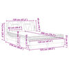 vidaXL Lit Viana avec matelas marron 120x200 cm similicuir