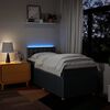 vidaXL Sommier &agrave; lattes de lit avec matelas Bleu 80x200 cm Tissu