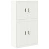 vidaXL Armoire de rangement 2 pc Blanc 90 x 40 x 160 cm Acier