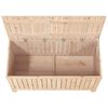 vidaXL Bo&icirc;te de rangement de jardin 121x55x64 cm Bois massif de pin
