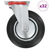 vidaXL 32 pcs Roulettes pivotantes 200 mm