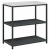 vidaXL Ensemble de rangement cuisine avec &eacute;tag&egrave;re 2 pcs Anthracite