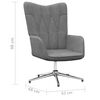 vidaXL Chaise de relaxation Gris fonc&eacute; Tissu
