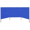 vidaXL Paravent 3 panneaux Tissu 400 x 120 cm Bleu azuré