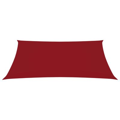 vidaXL Voile de parasol Tissu Oxford rectangulaire 3x4,5 m Rouge
