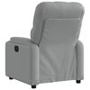 vidaXL Fauteuil inclinable &eacute;lectrique Gris clair Tissu