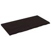 vidaXL Dessus de table marron fonc&eacute; bois ch&ecirc;ne massif trait&eacute;