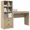 vidaXL Bureau avec tiroir 2 pcs Ch&ecirc;ne Sonoma
