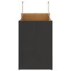 vidaXL Sacs en papier 250 pcs avec poign&eacute;es noir 32x17x25 cm