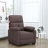 vidaXL Fauteuil Marron fonc&eacute; Tissu