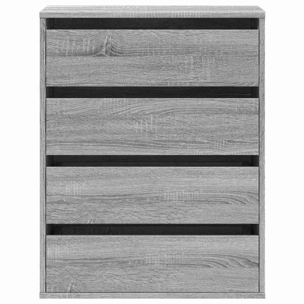 vidaXL Commode d'angle sonoma gris 60x41x76 cm bois d'ing&eacute;nierie
