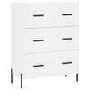 vidaXL Buffet haut Blanc 69,5x34x180 cm Bois d'ing&eacute;nierie