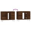vidaXL Armoire salle de bain ch&ecirc;ne marron 80x33x60cm bois d'ing&eacute;nierie