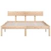 vidaXL Cadre de lit sans matelas bois massif 120x200 cm