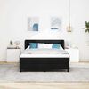 vidaXL Lit &agrave; ressorts avec matelas Noir 160 x 200 cm tissu